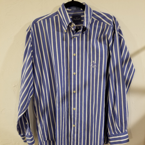 Faconnable Other - Faconnable Dress Shirt Embroidered Logo Sz. Small
